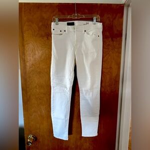 J Crew white skinny jeans